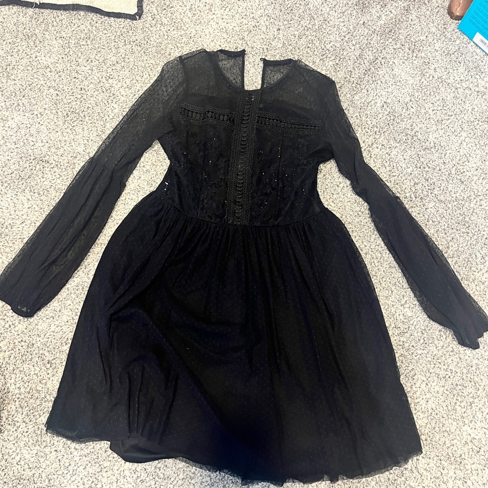 Disney Snow WhiteBlack Long-Sleeve Mini Dress
